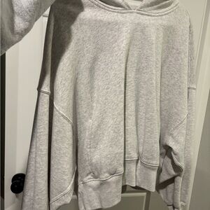 Abercrombie & Fitch Light Gray Cowl Neck Sweater